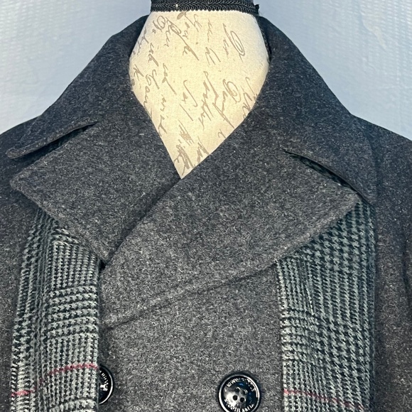 Kenneth Cole Men's Double Breasted Wool Blend Peacoat $100 OBO - Picture 5 of 8